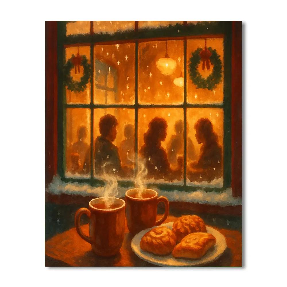 Window Market Hot Cider DIY paint by numbers