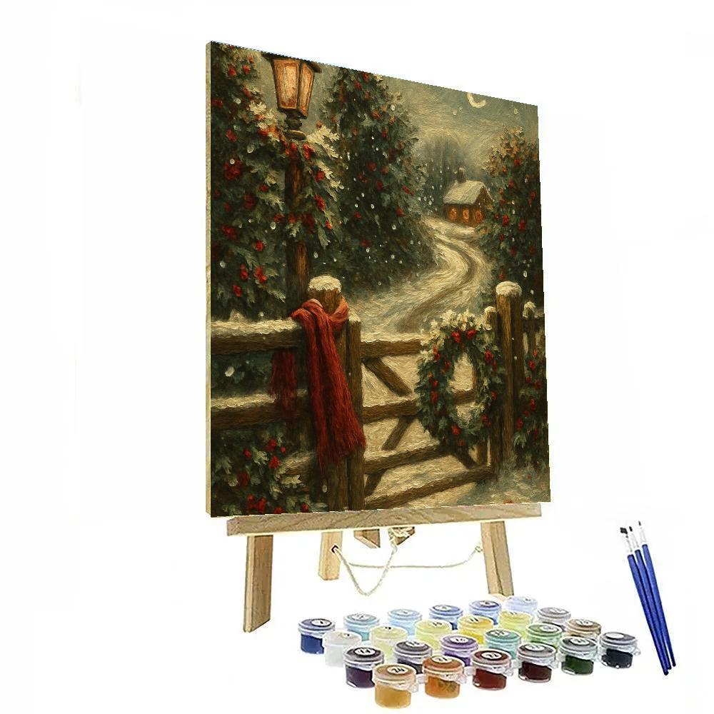 Holly Hill Lantern Post Numbered painting kits