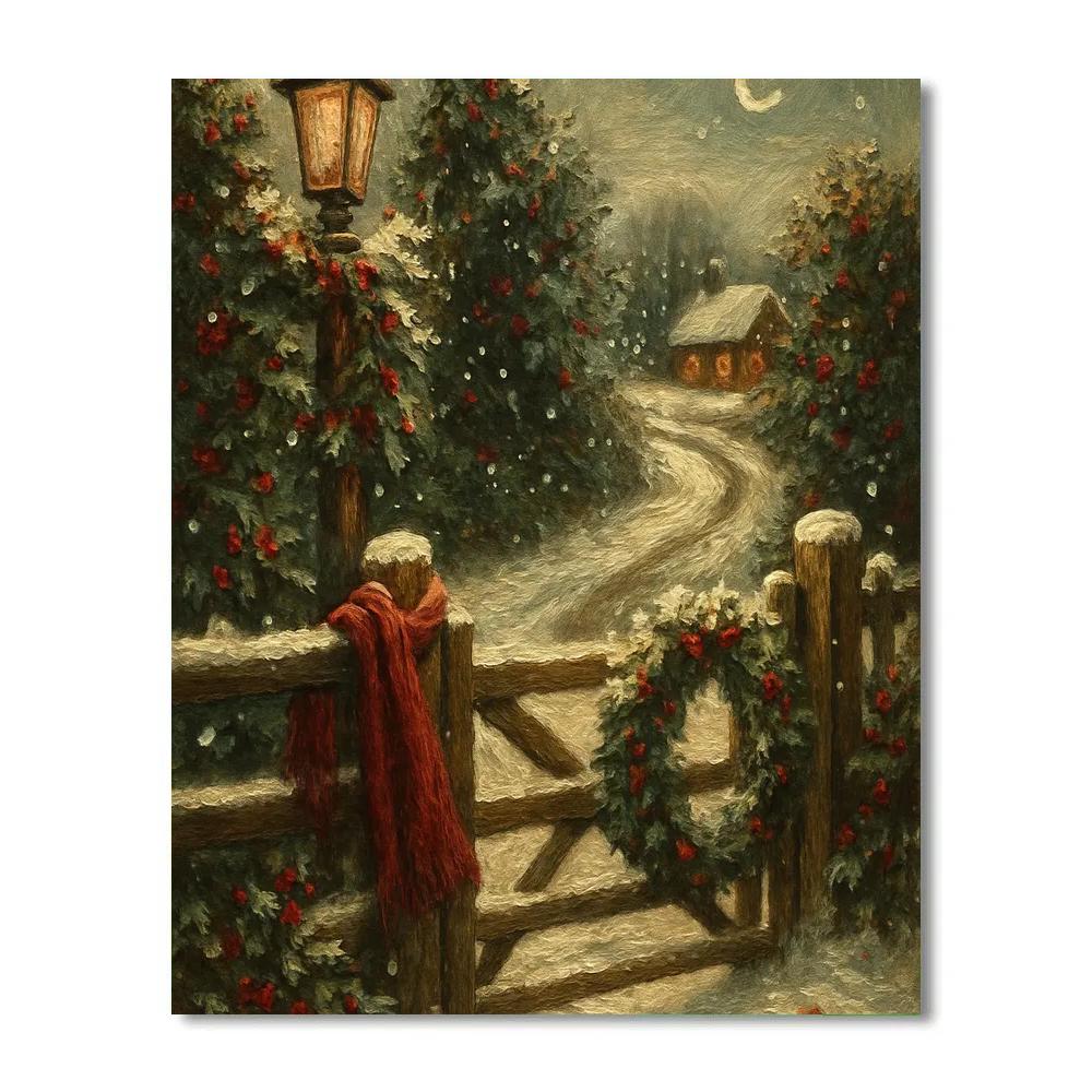 Holly Hill Lantern Post Numbered painting kits