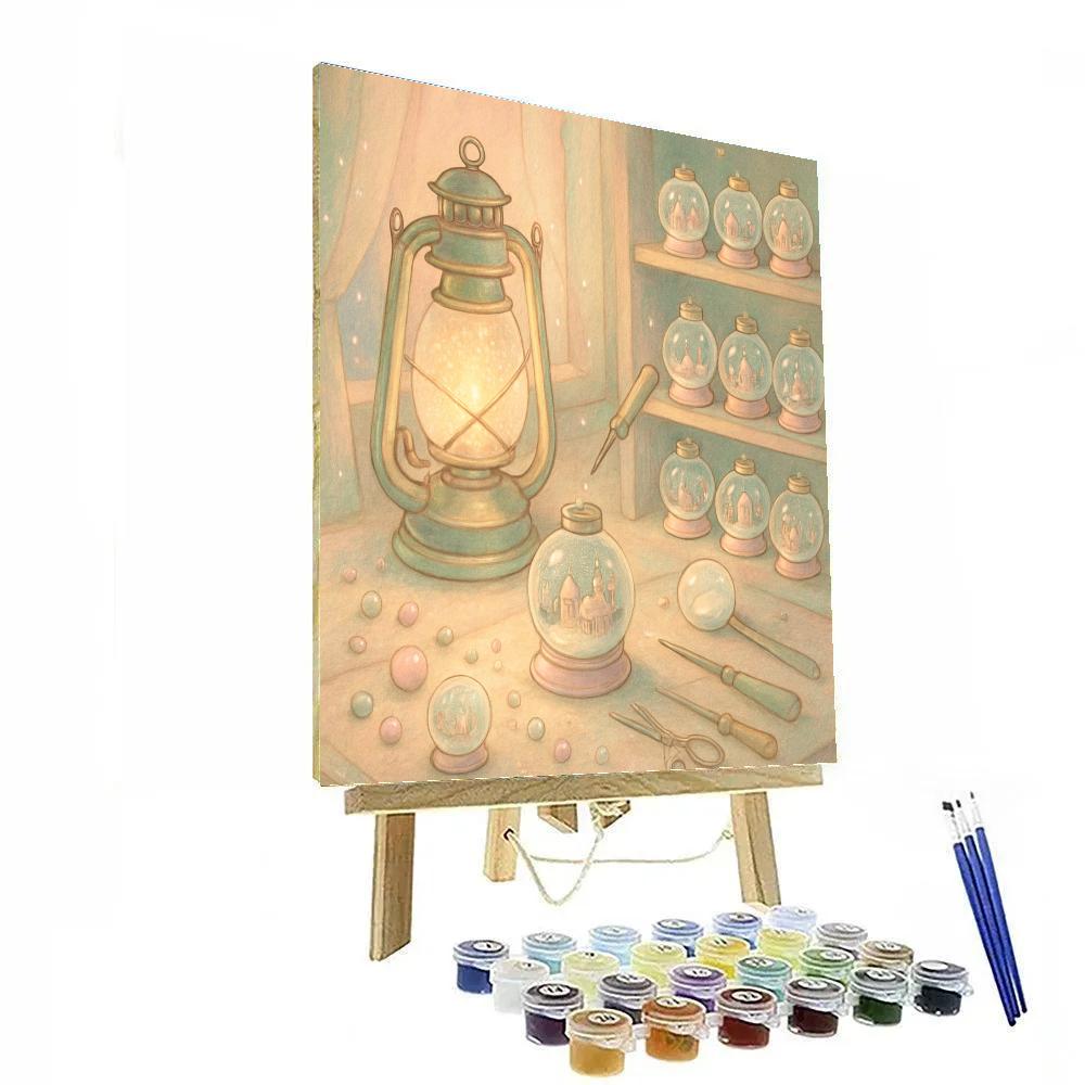 Snow Globe Lanternsmith painting number kit