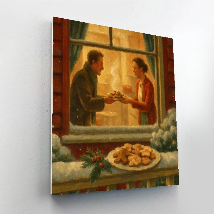 Frosted Bungalow Cookie Exchange paint by number