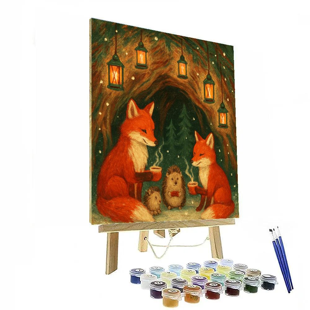 Lantern Fox Hollow Painting by numbers kit