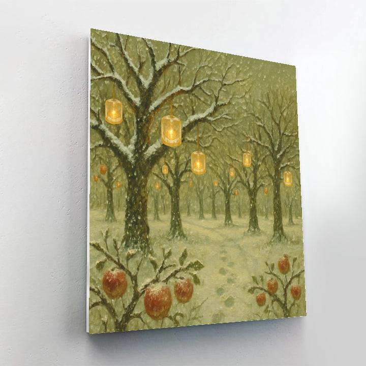 Glowing Orchard Ice Lanterns Numbered painting kits