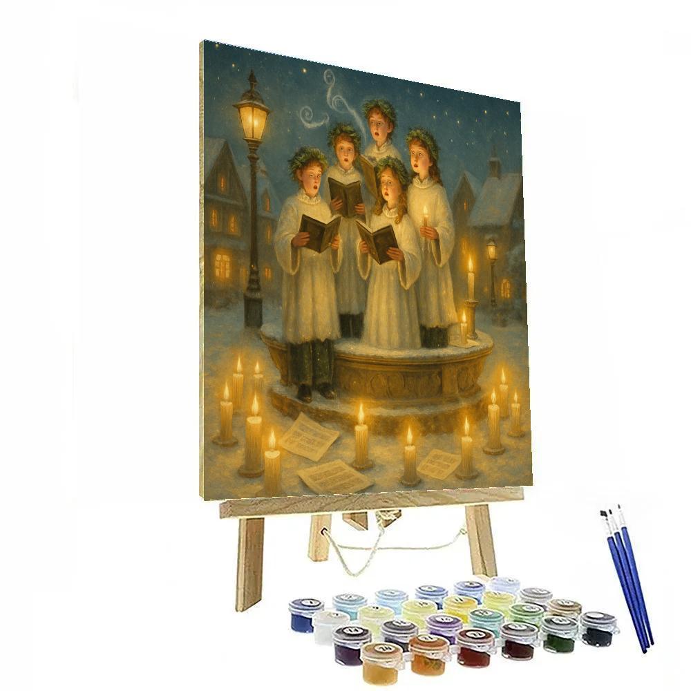 Noel Night Ice Choir paint by numbers