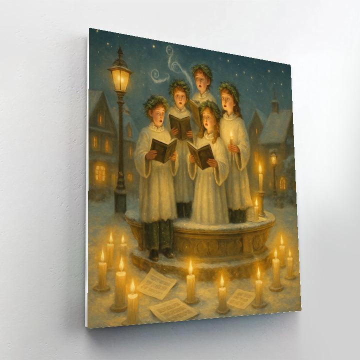 Noel Night Ice Choir paint by numbers