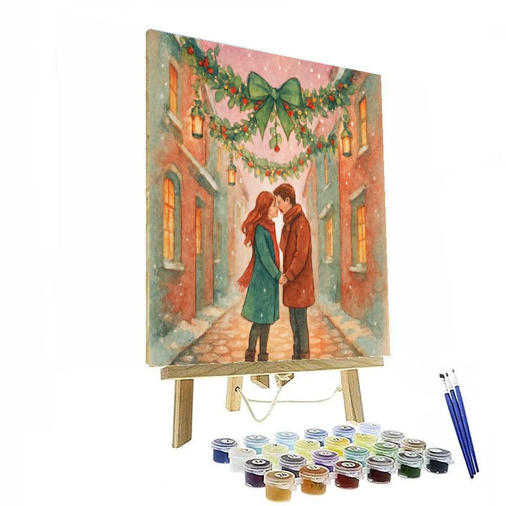 Mistletoe Lantern Alley paint by color