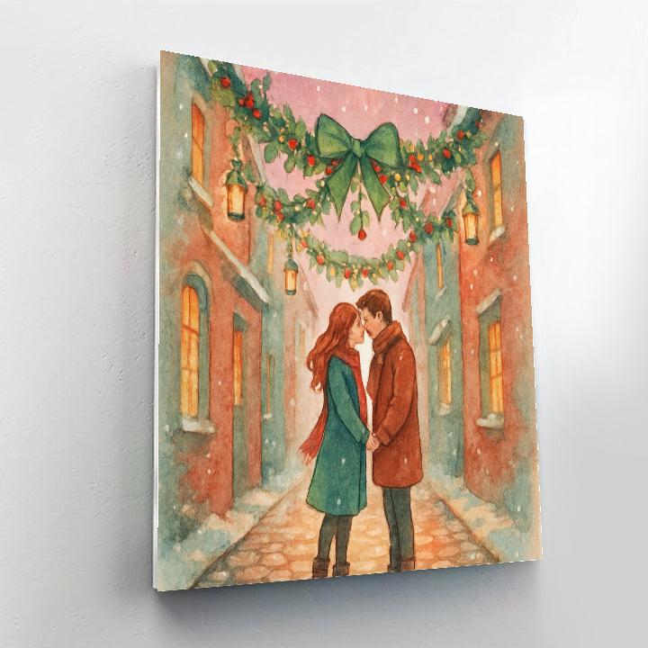 Mistletoe Lantern Alley paint by color