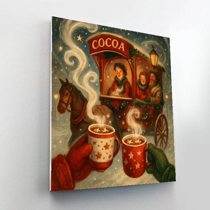Carriage Of Cocoa Stars Paint by numbers art