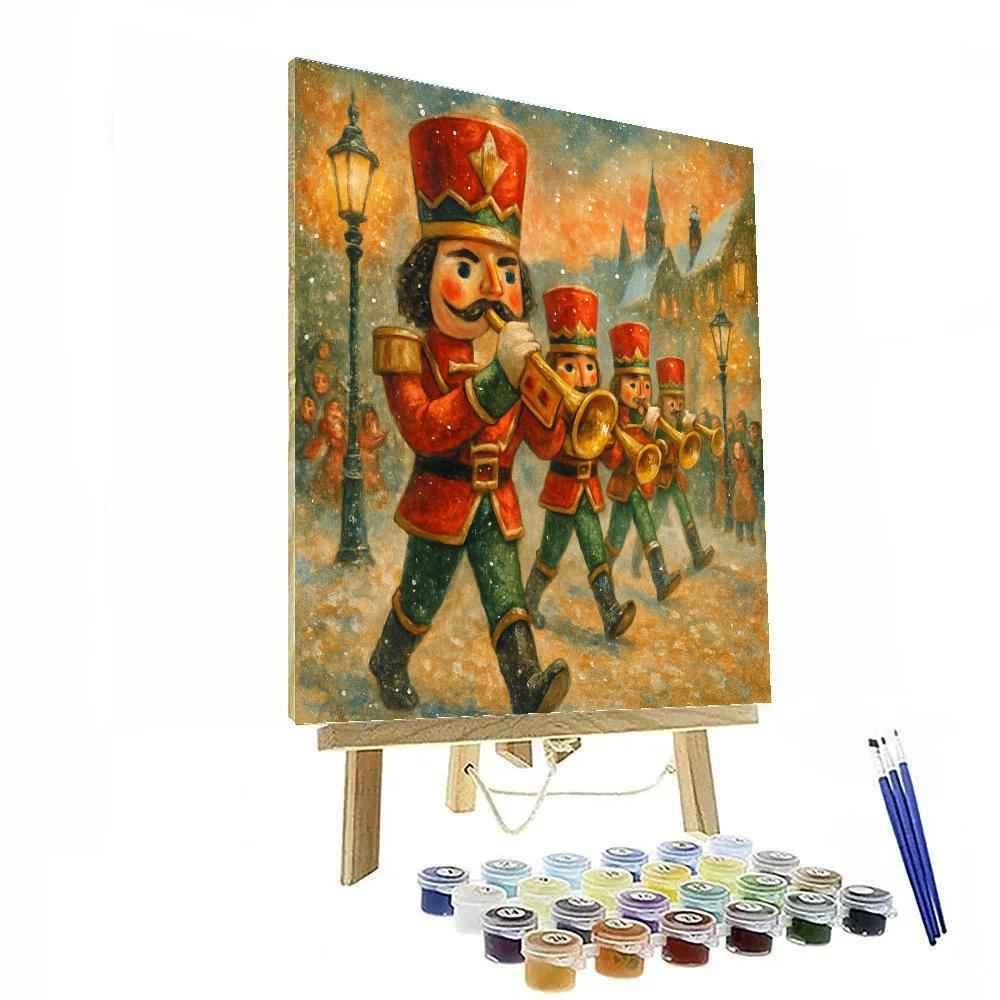 Starry Nutcracker Parade DIY paint by numbers