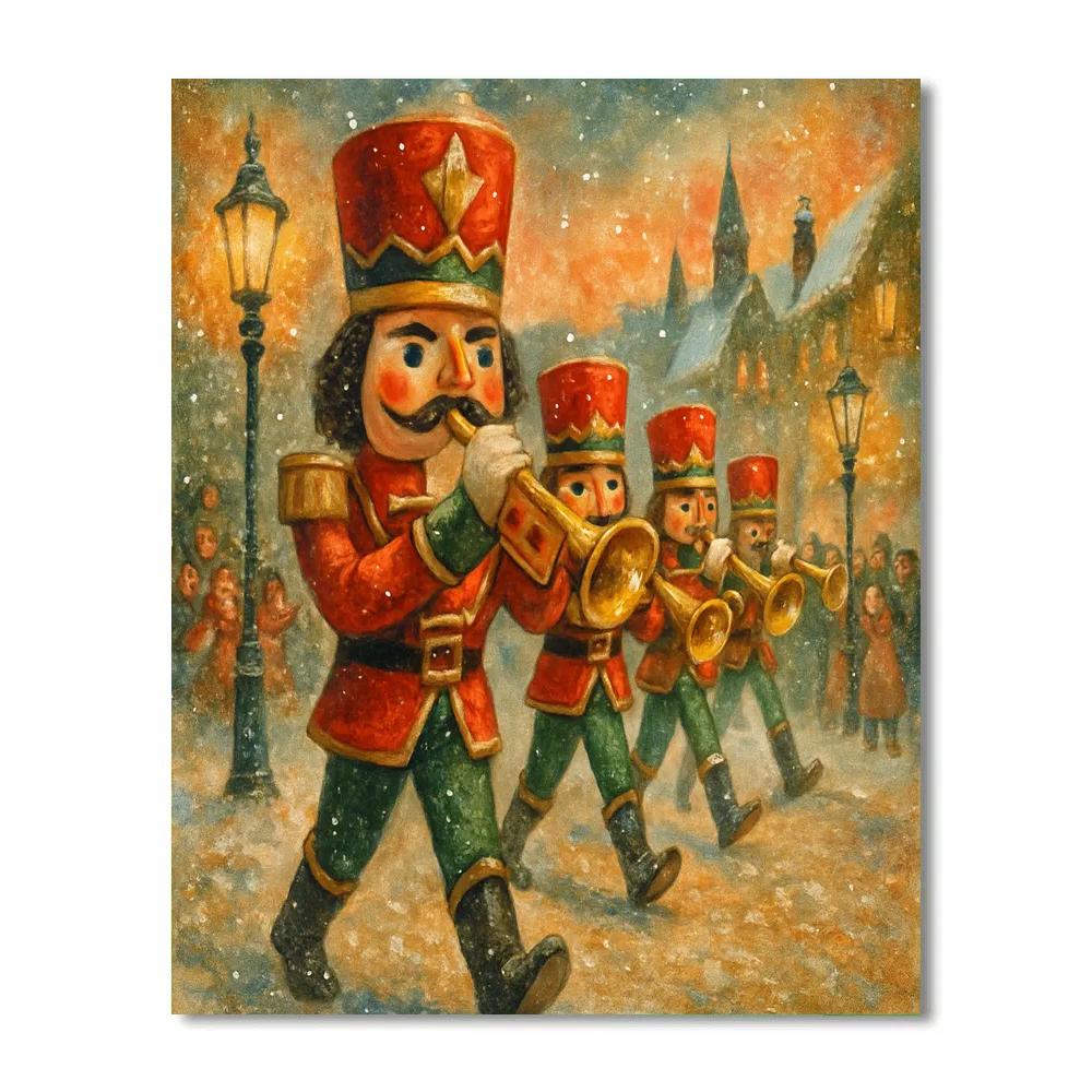 Starry Nutcracker Parade DIY paint by numbers