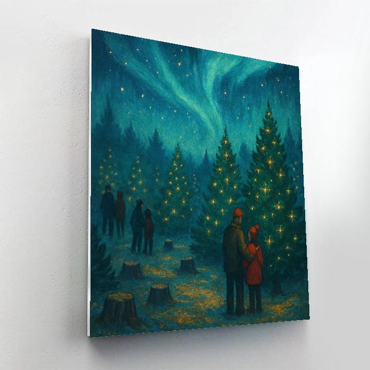 Celestial Tree Farm painting number kit