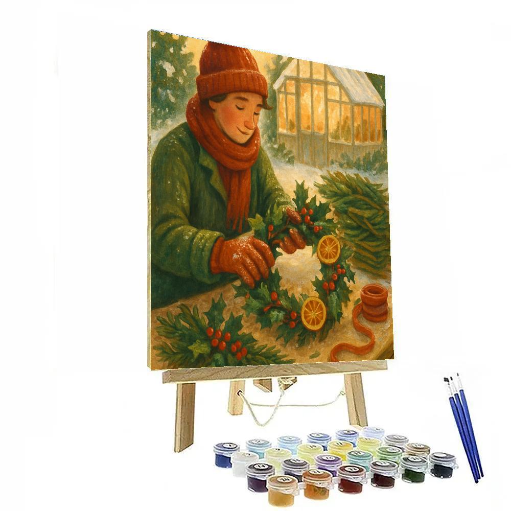 Wreathmakers Frost Garden DIY paint by numbers