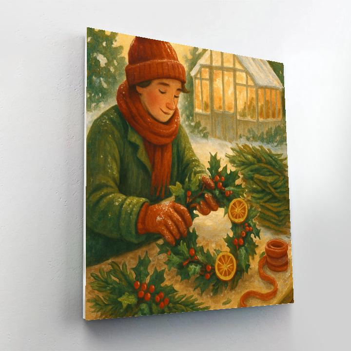 Wreathmakers Frost Garden DIY paint by numbers