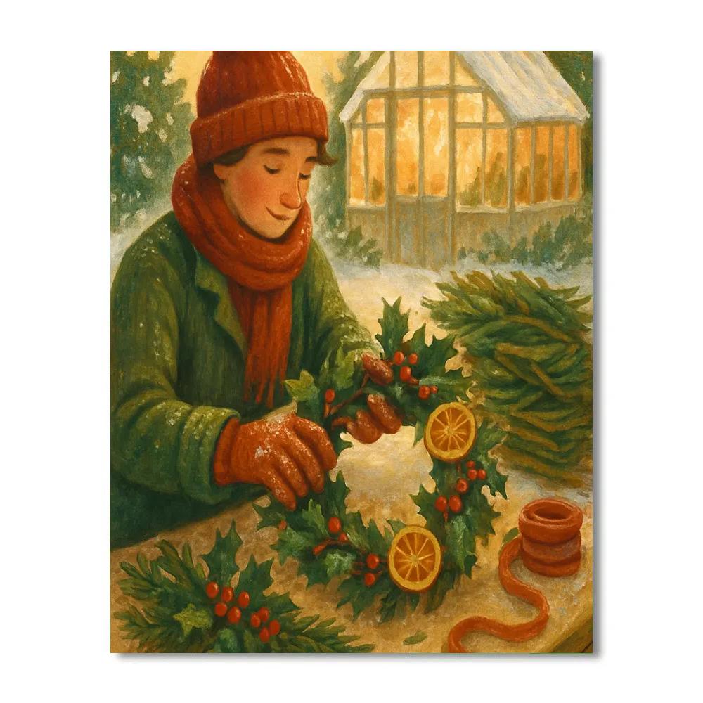 Wreathmakers Frost Garden DIY paint by numbers