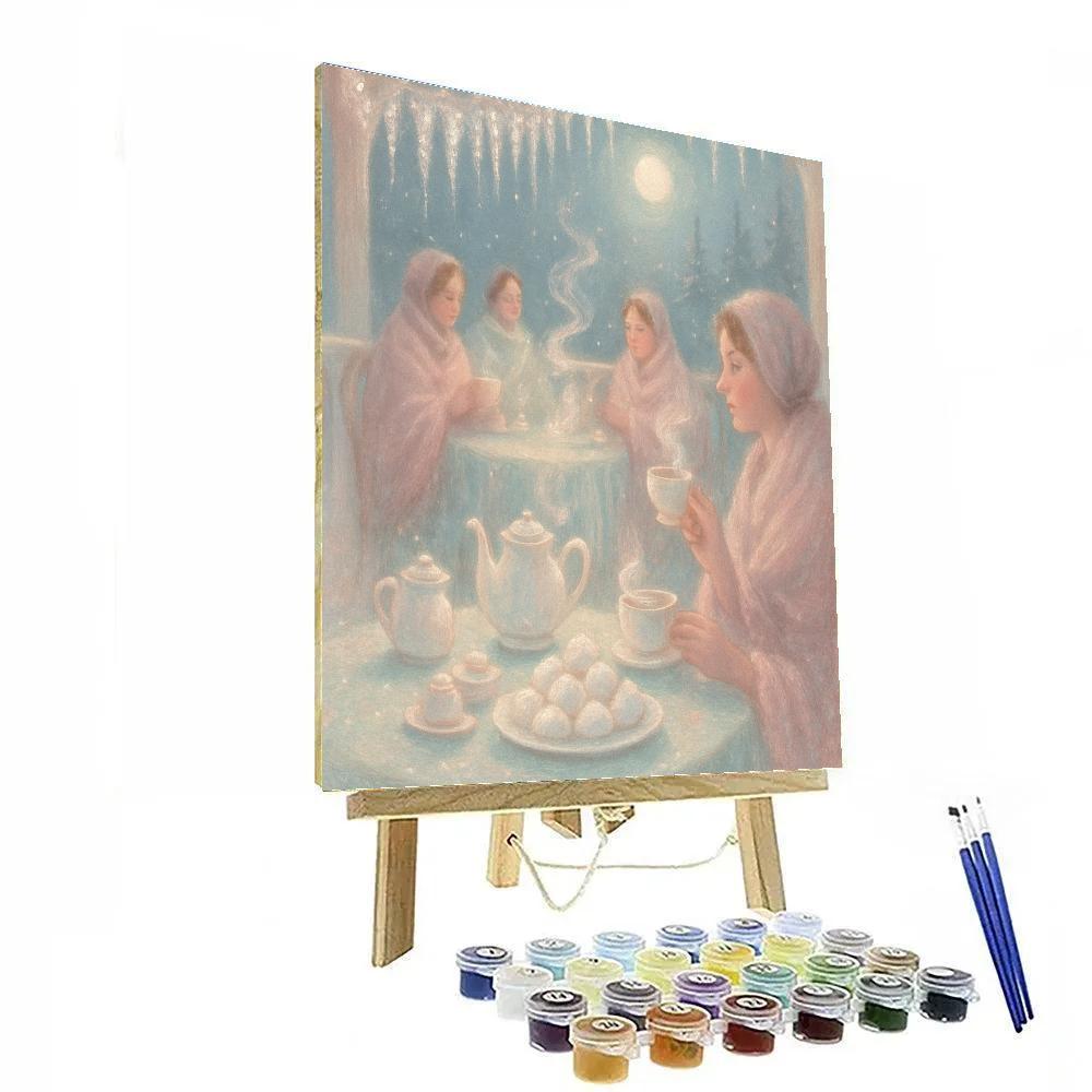 Icicle Tea Party Terrace Number painting
