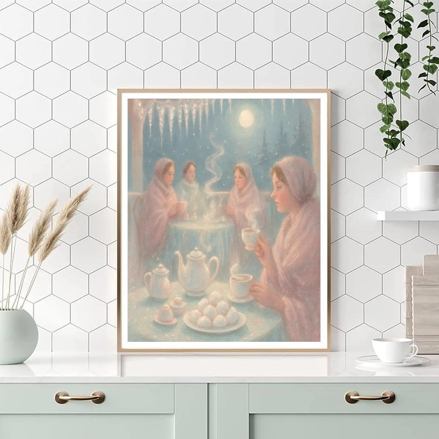 Icicle Tea Party Terrace Number painting