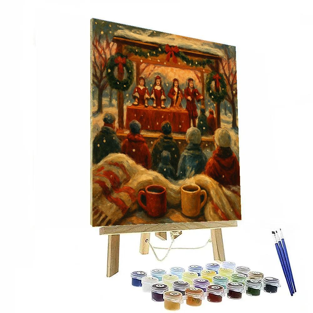 Frosted Bell Orchard Concert Painting by numbers kit