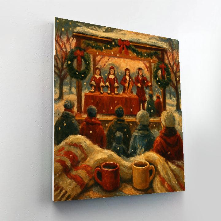 Frosted Bell Orchard Concert Painting by numbers kit