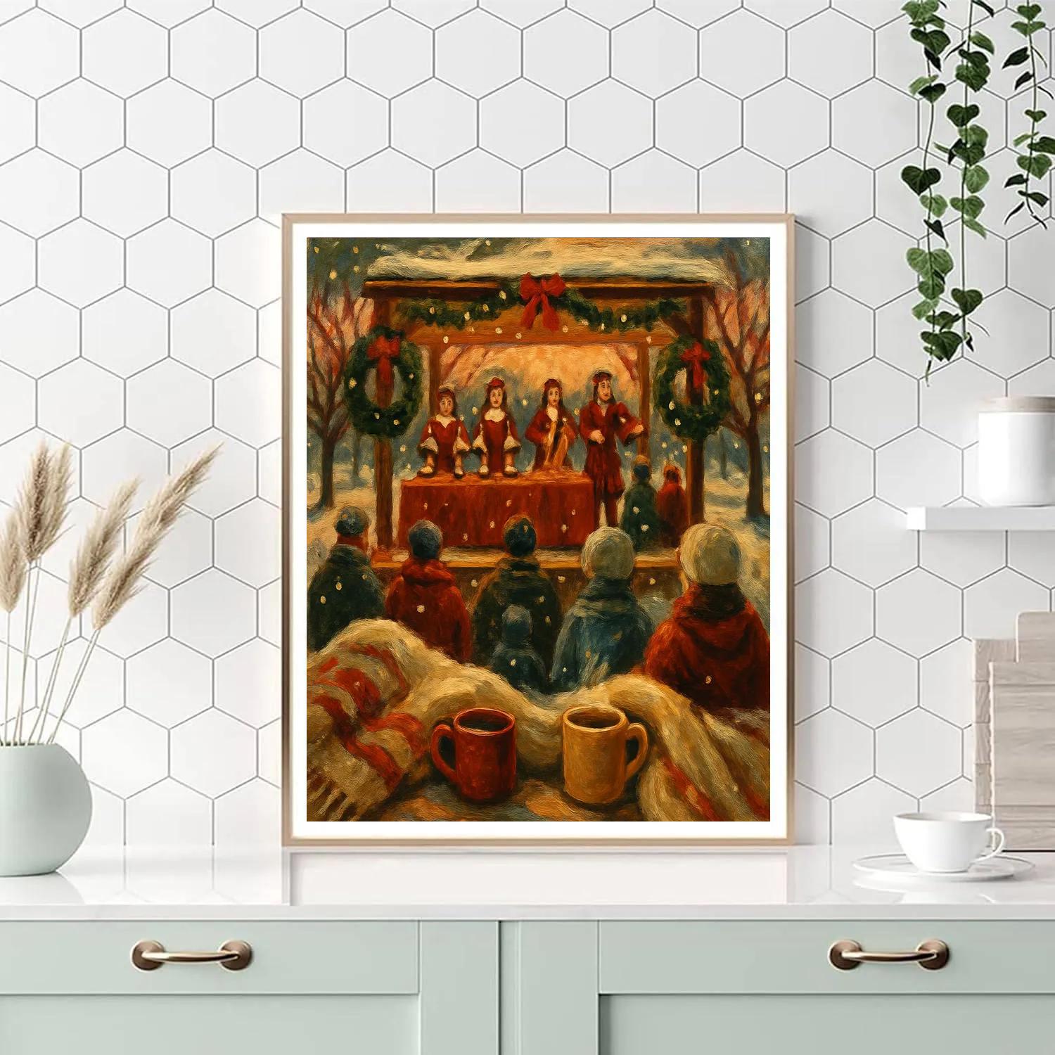 Frosted Bell Orchard Concert Painting by numbers kit