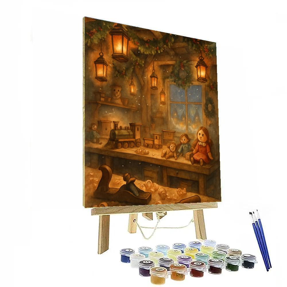 Frosted Toymaker Lanterns Paint by numbers art