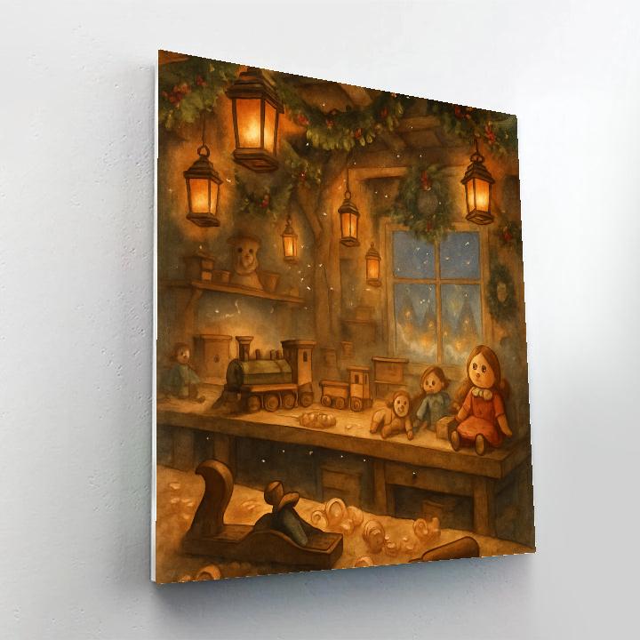 Frosted Toymaker Lanterns Paint by numbers art