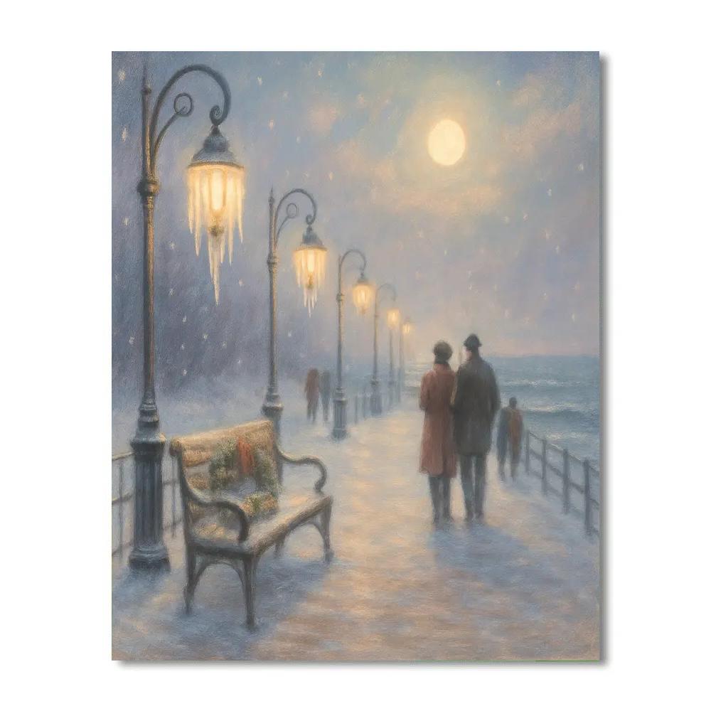 Icicle Lantern Promenade Numbered painting kits