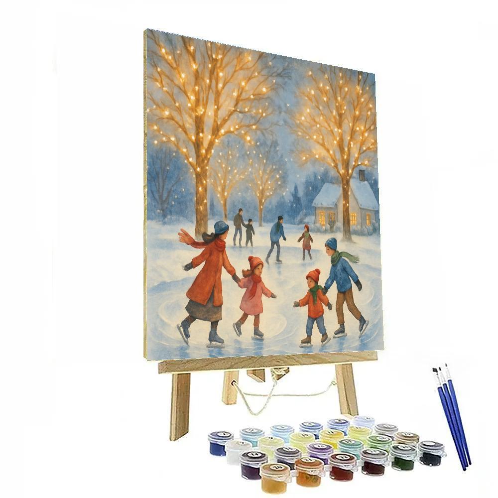Maple Lane Night Skaters paint by color