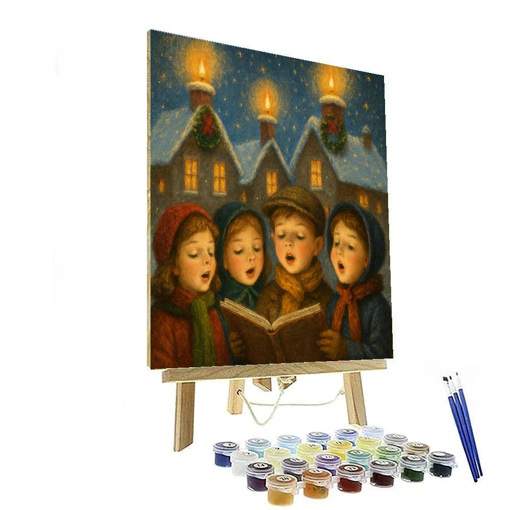Candlelight Chimney Chorus Painting by numbers kit