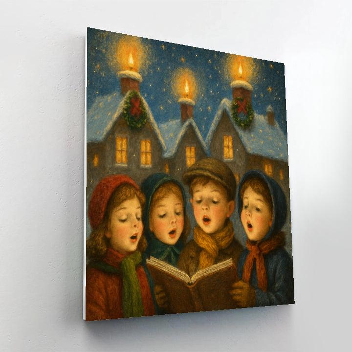 Candlelight Chimney Chorus Painting by numbers kit