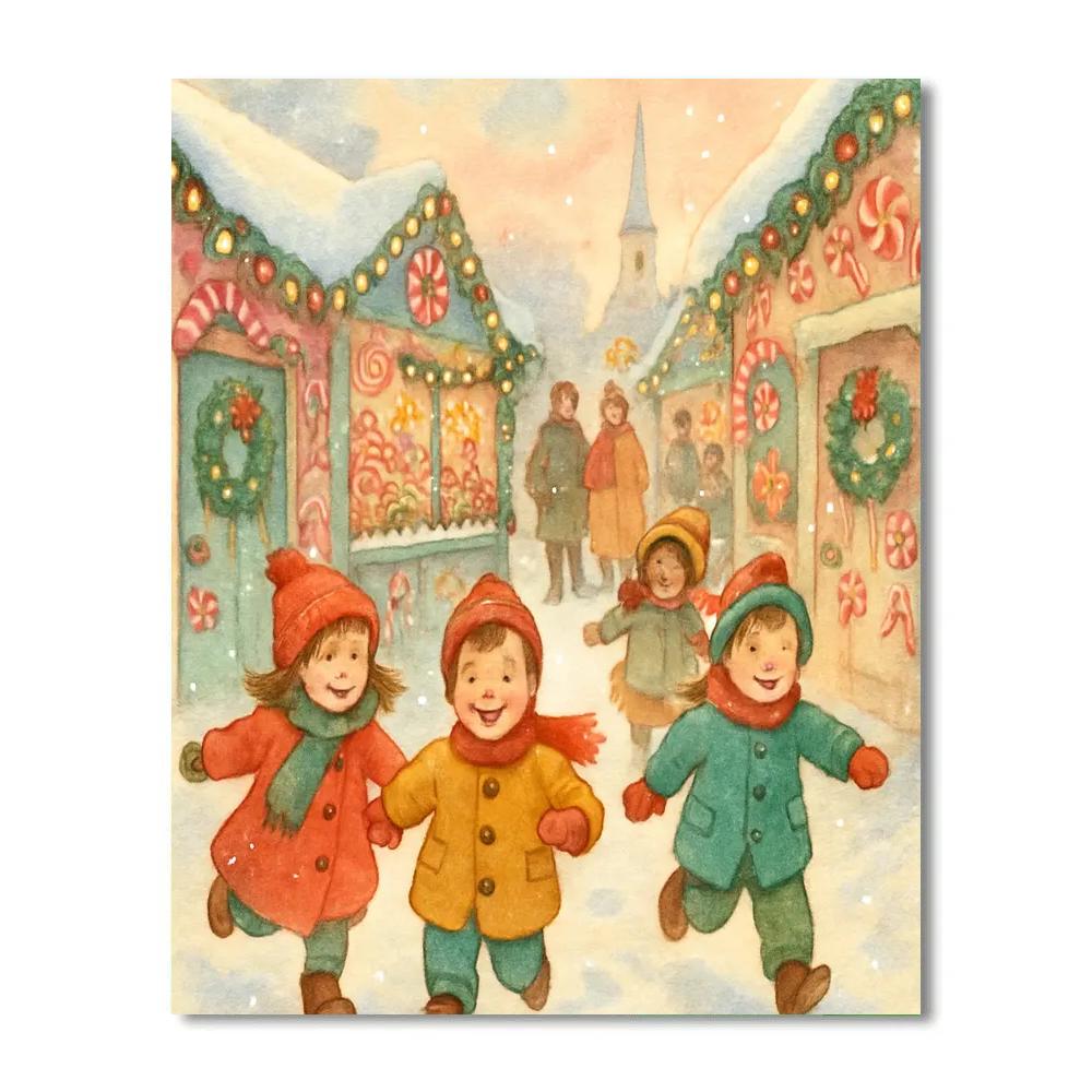 Sugarplum Lane Children painting number kit