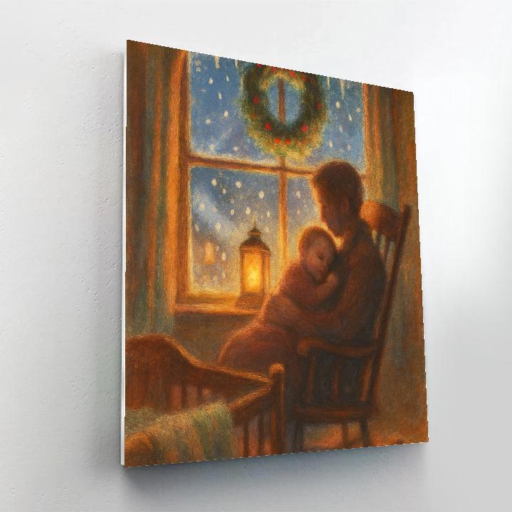 Frosted Lantern Lullaby Paint by numbers art