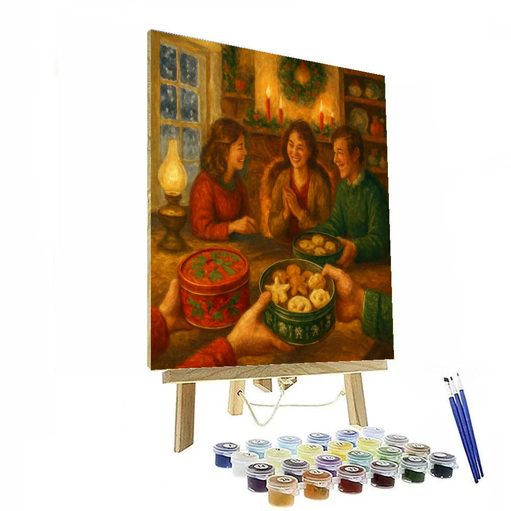 Golden Hearth Cookie Swap paint by number
