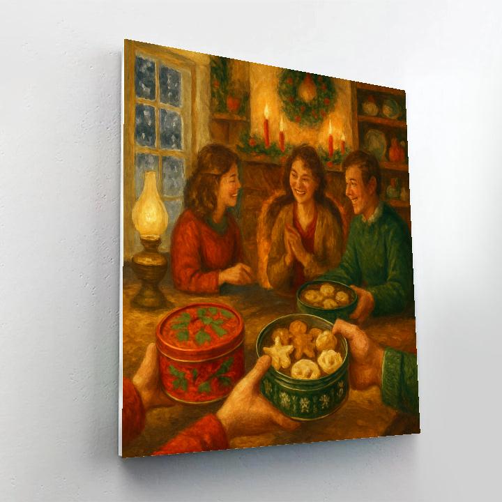 Golden Hearth Cookie Swap paint by number