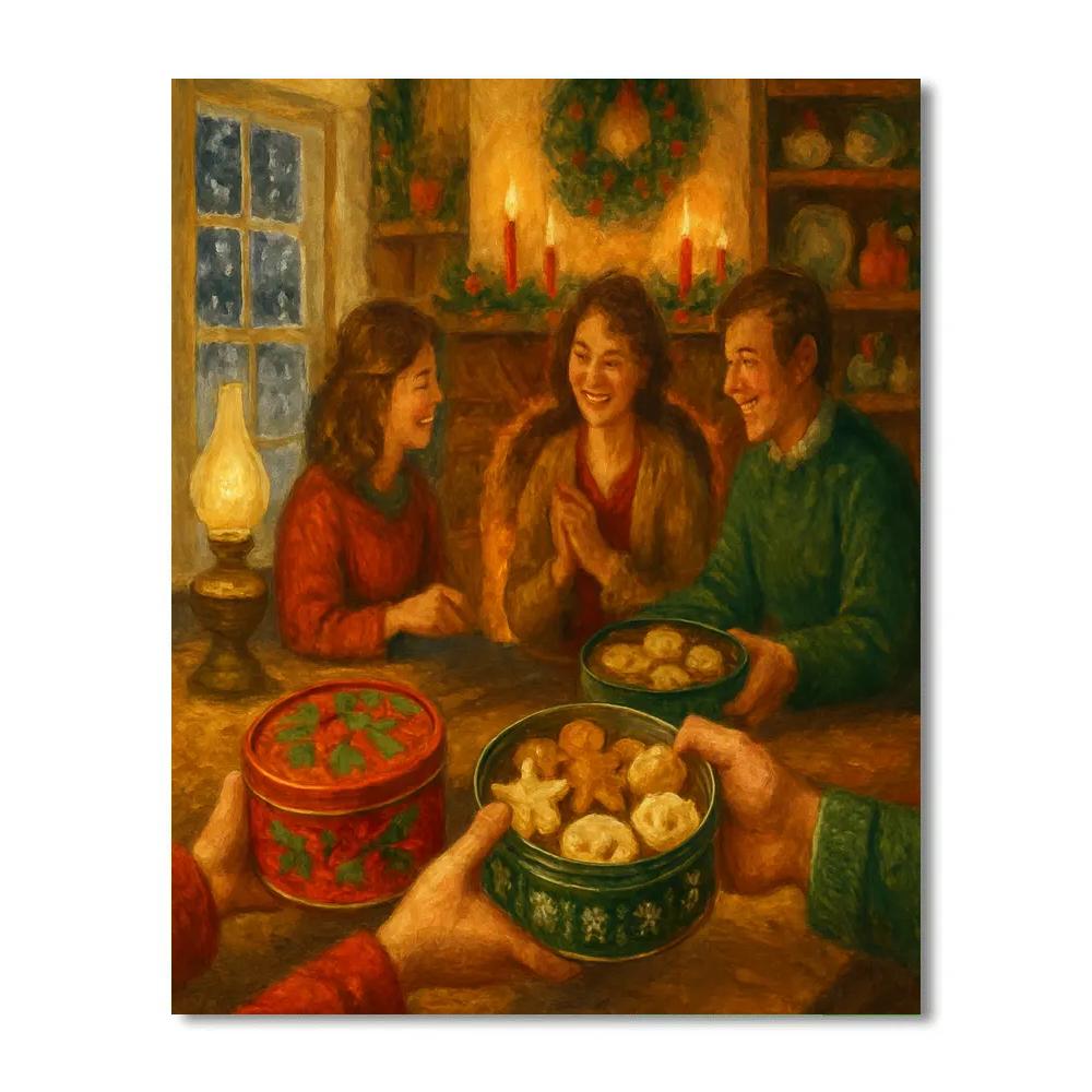 Golden Hearth Cookie Swap paint by number