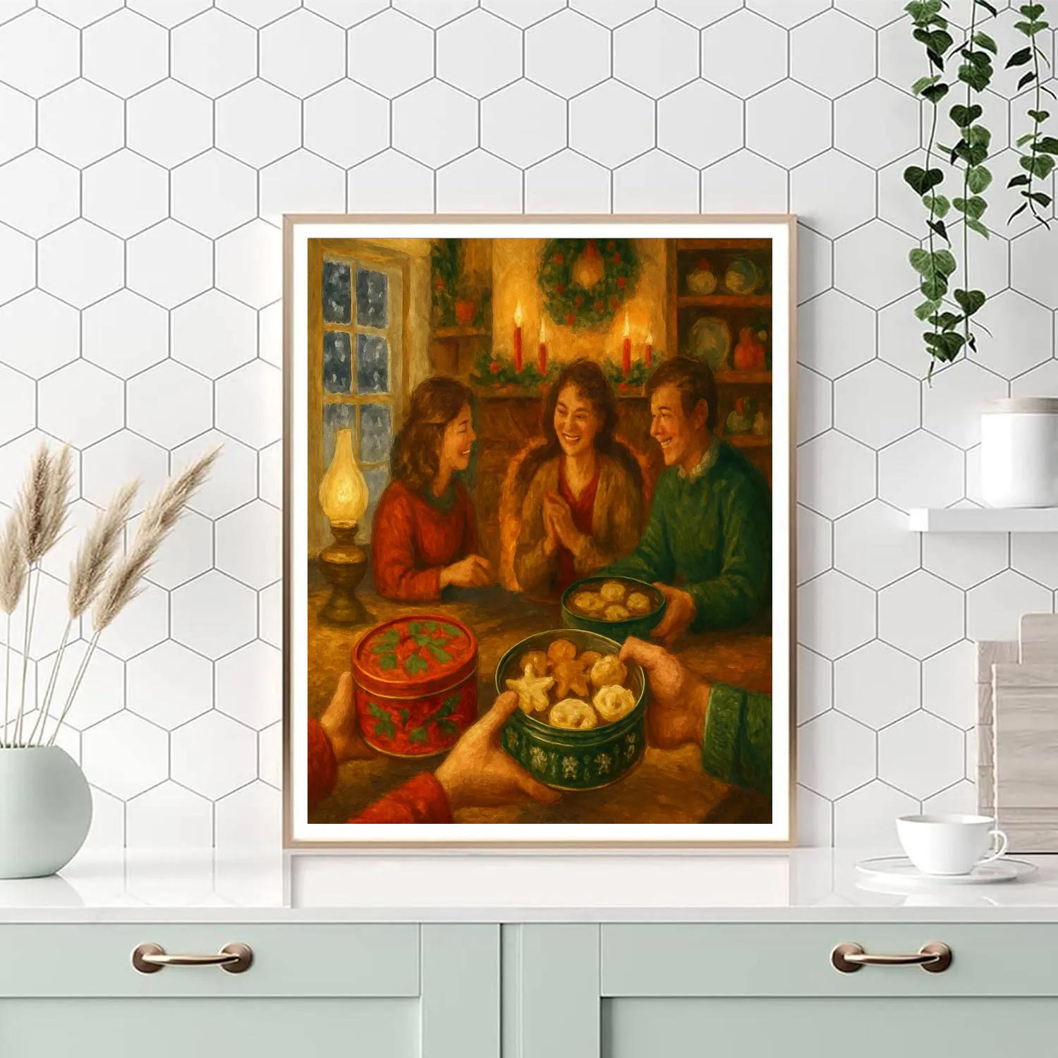 Golden Hearth Cookie Swap paint by number