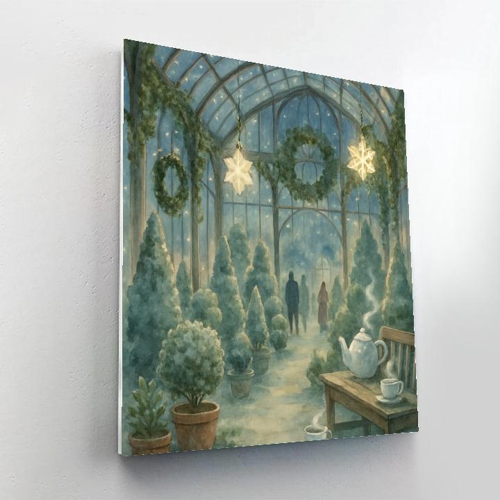 Snowflake Lantern Conservatory DIY paint by numbers