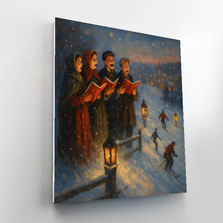 Twilight Sled Hill Choir paint by color