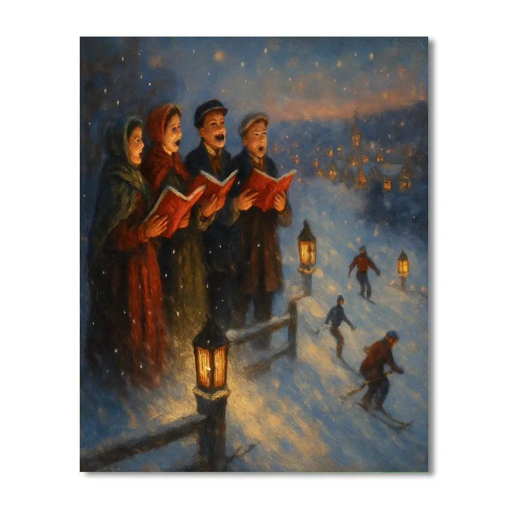 Twilight Sled Hill Choir paint by color