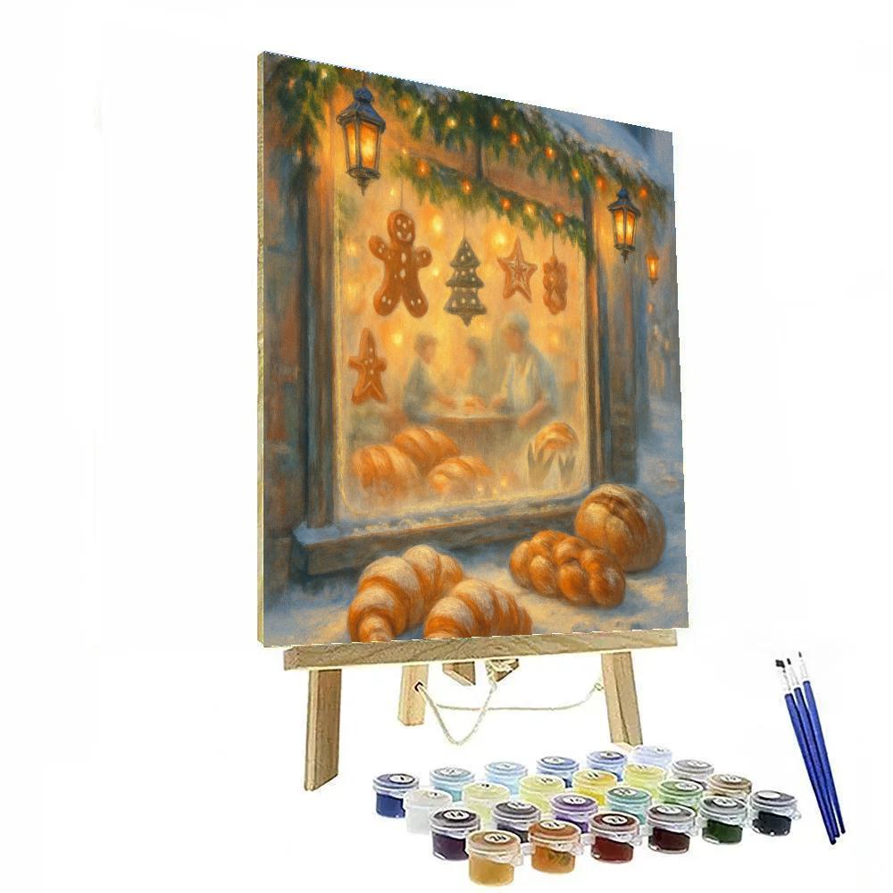 Frosted Lantern Lane Bakery Painting by numbers kit