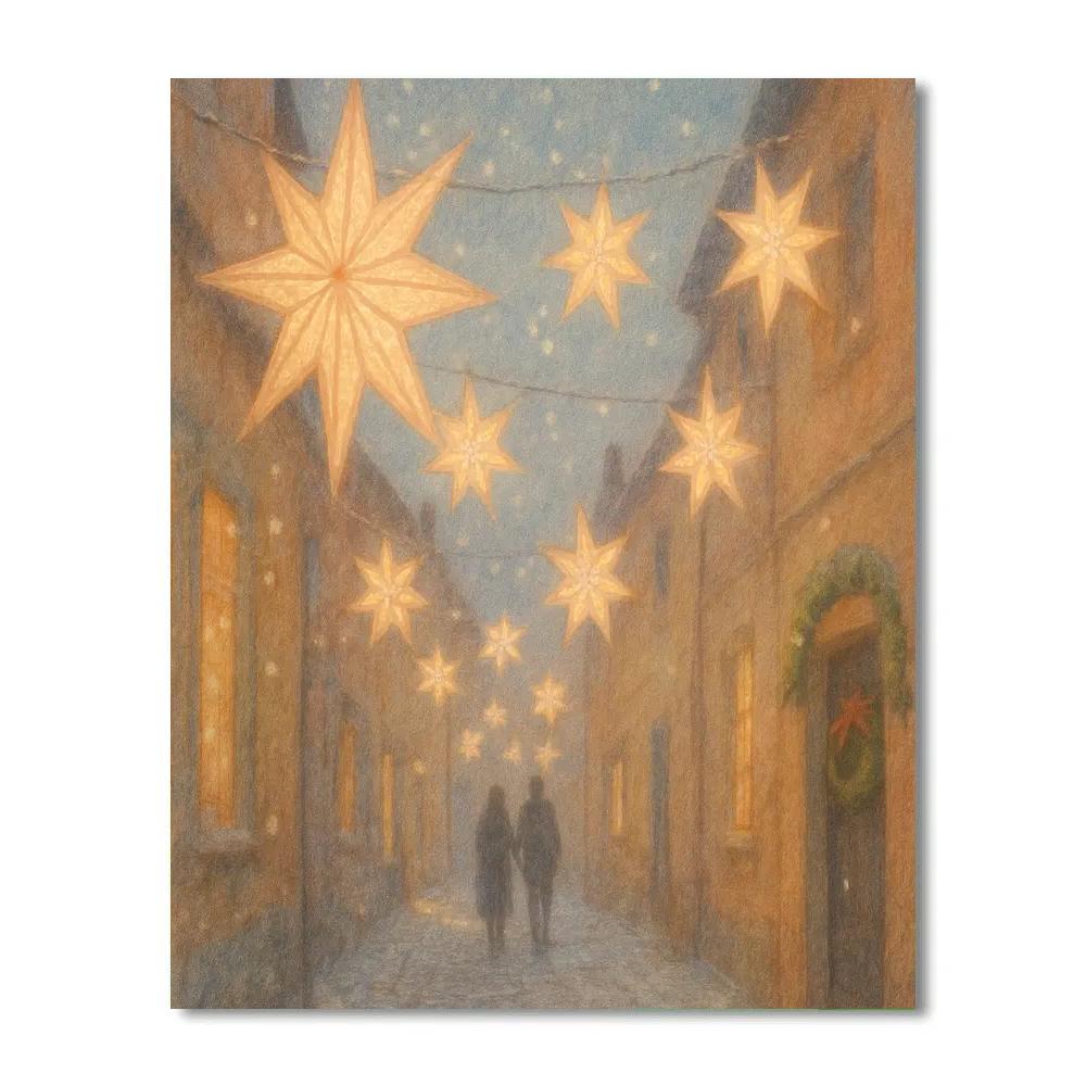 Frosted Paper Star Alley paint by color