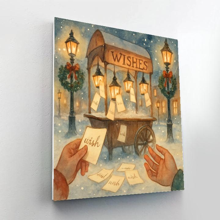 Lantern Cart Of Wishes Paint by numbers kits