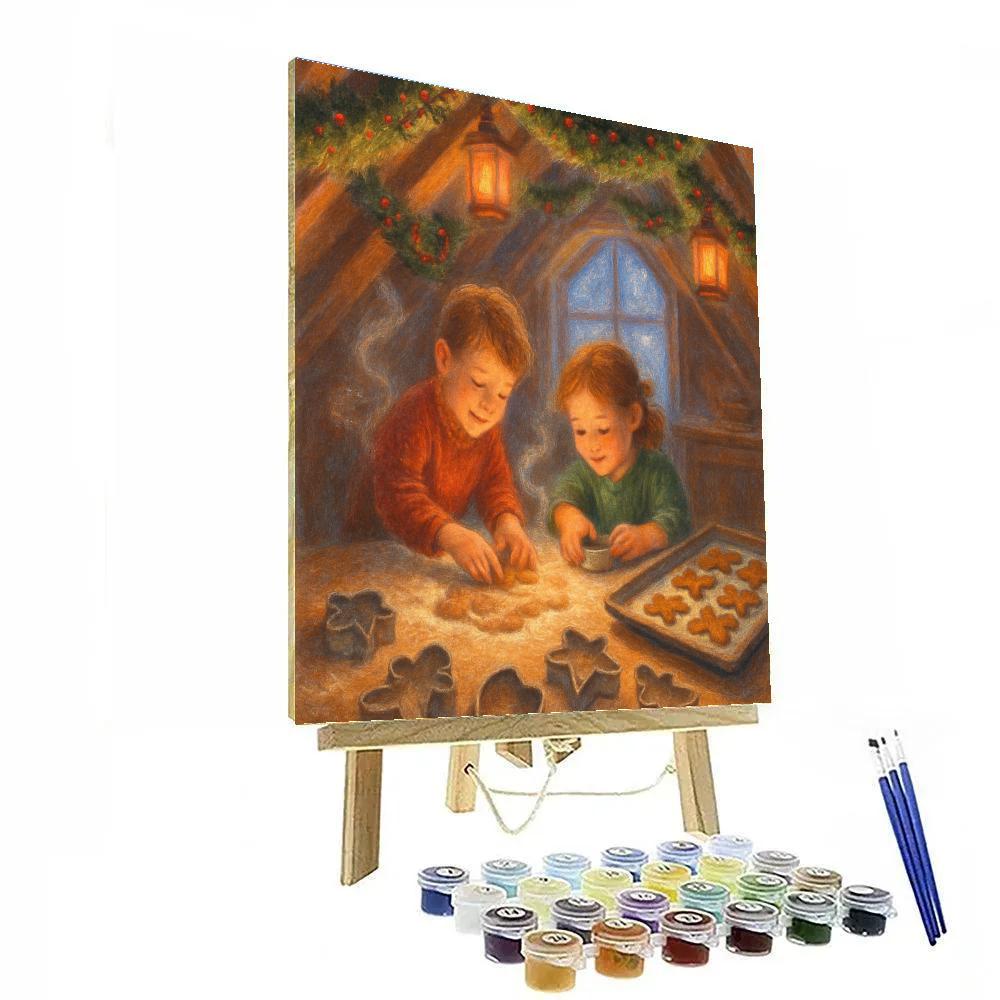 Lantern-Fired Ginger Loft paint by number