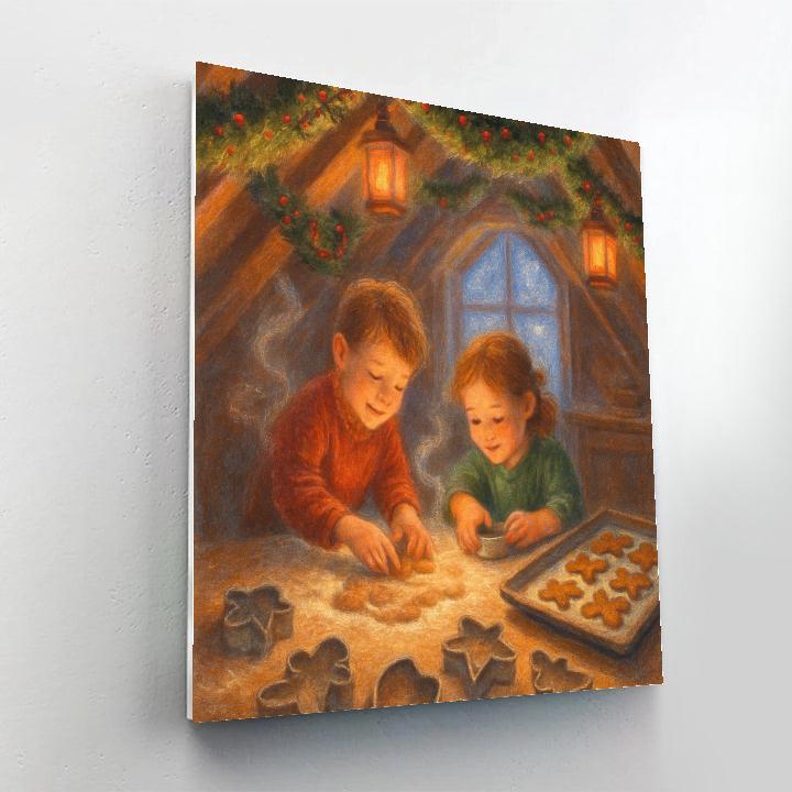 Lantern-Fired Ginger Loft paint by number
