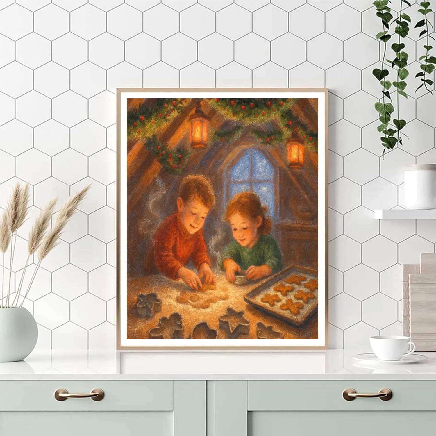 Lantern-Fired Ginger Loft paint by number
