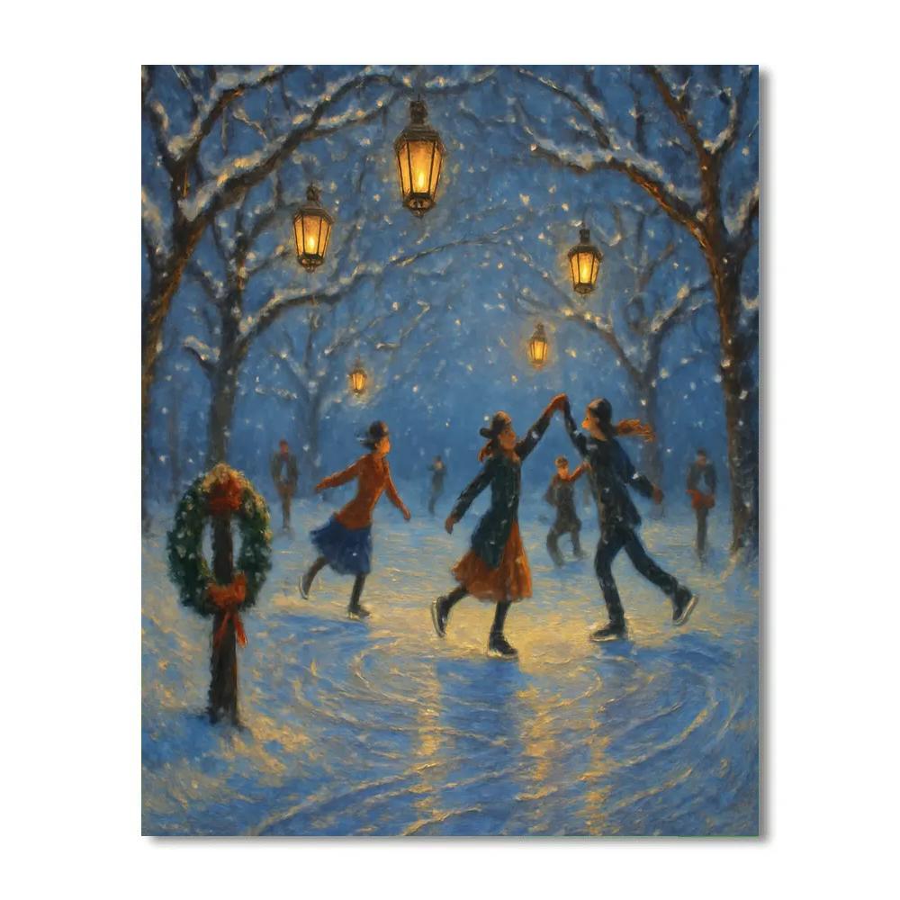 Lantern Orchard Ice Capade Paint by numbers kits