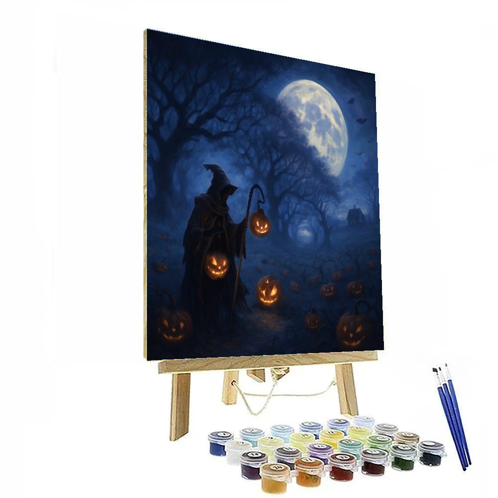 Moonlit Orchard Of The Hollow Lanterns Numbered painting kits