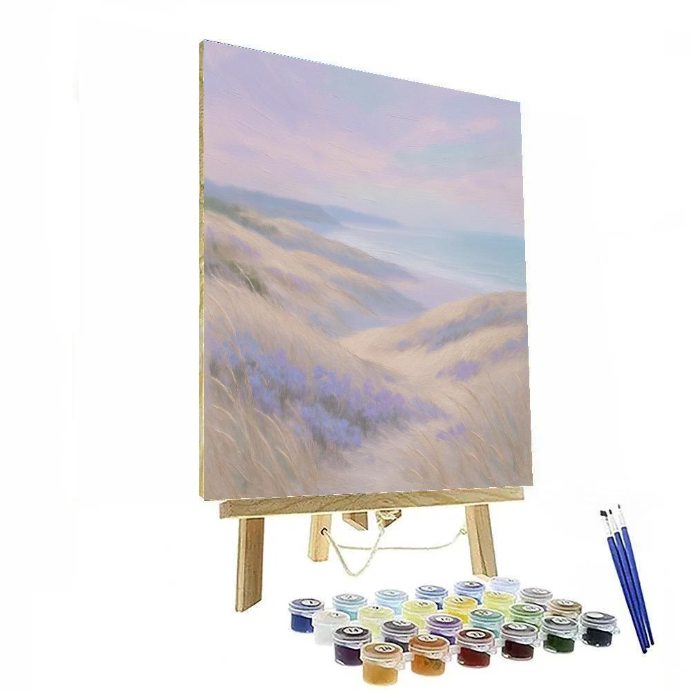 Lavender Mist Over Rolling Dunes Painting by numbers kit