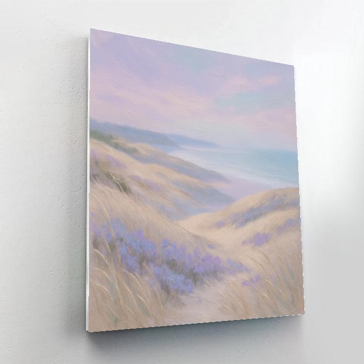 Lavender Mist Over Rolling Dunes Painting by numbers kit