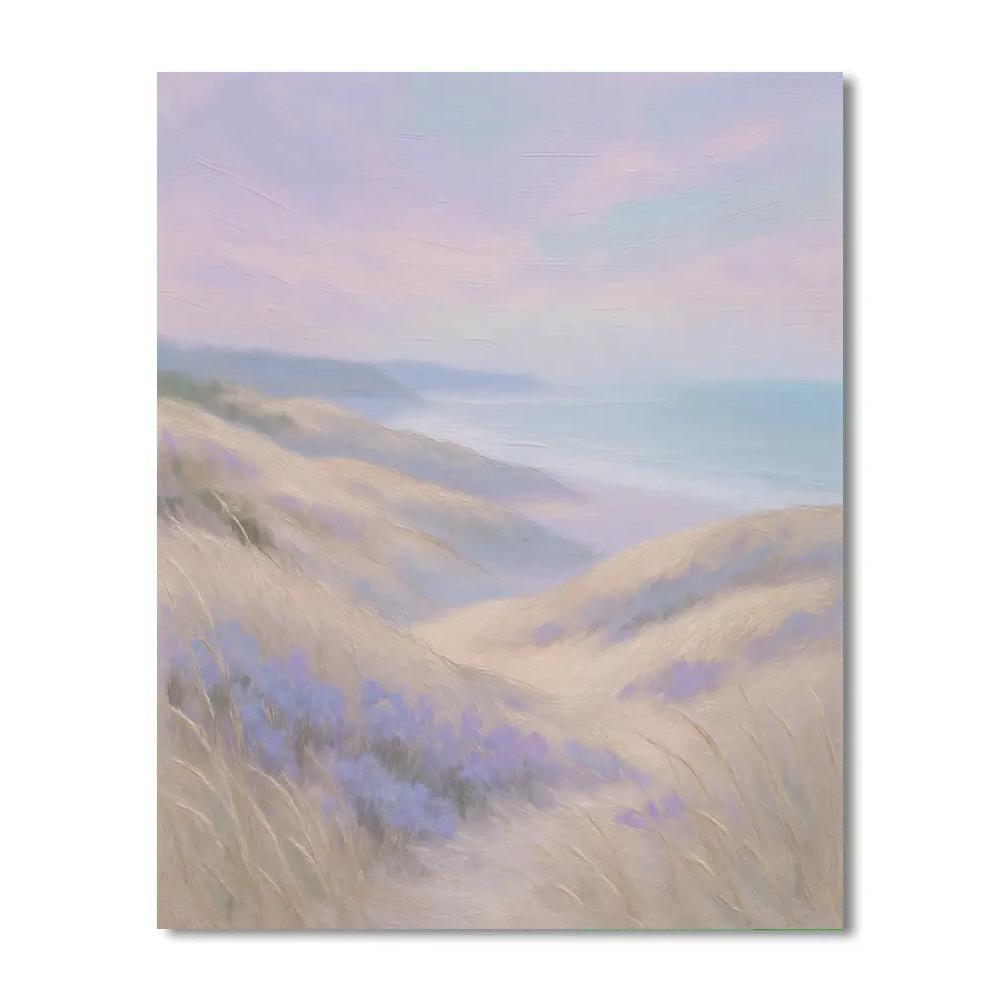 Lavender Mist Over Rolling Dunes Painting by numbers kit