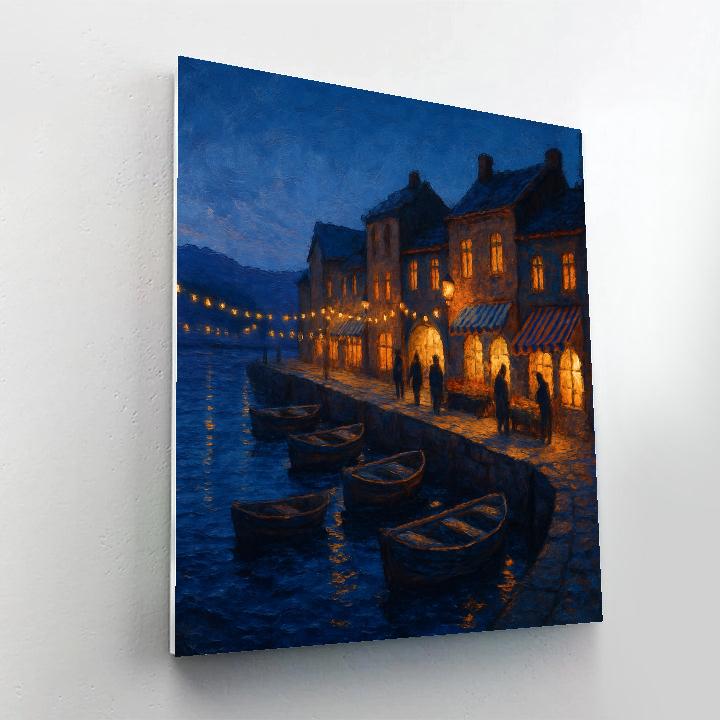 Harbor Lights And Evening Market paint by numbers